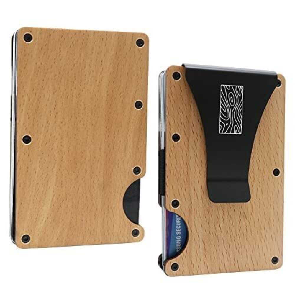 3065 Recycled Beechwood Slim Wallet/Credit Card Holder with Money Clip